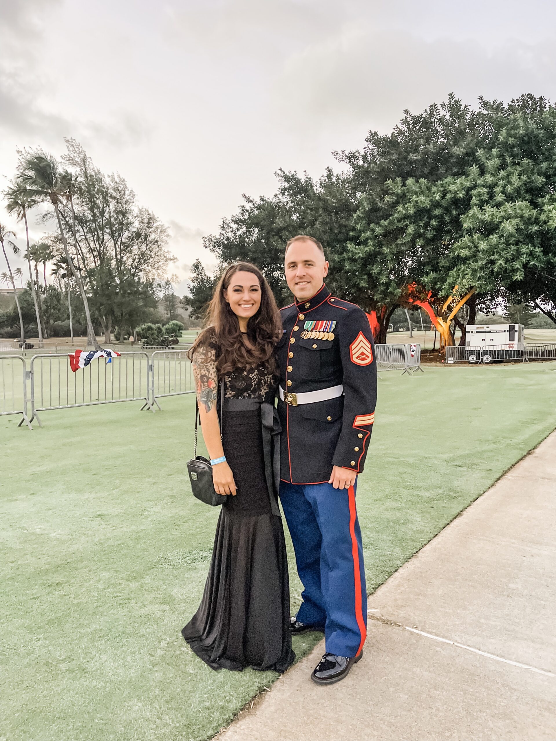 Jess Mastorakos and her Marine Husband